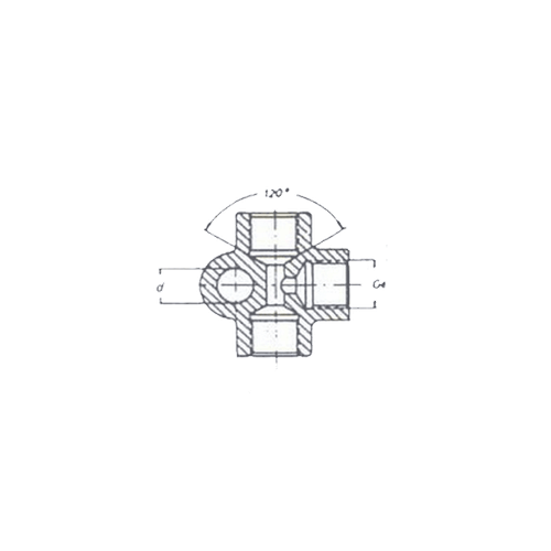 Адаптер для тормозной трубки F-F 10x1 (тип 11)