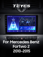 Teyes CC2 Plus 9"для Mercedes Benz Smart Fortwo 2 2010-2015