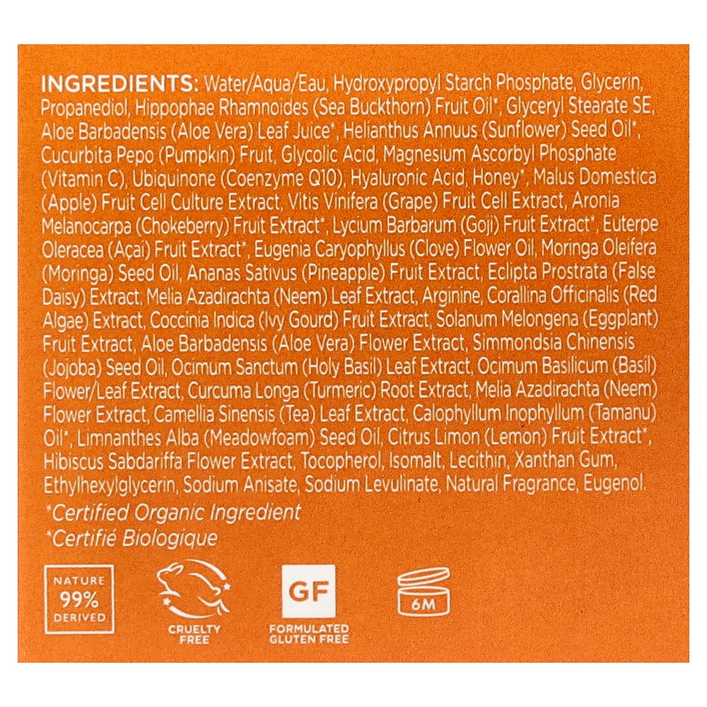 Andalou Naturals, гликолевая осветляющая маска, тыква и мед, 50 г (1,7 унции)