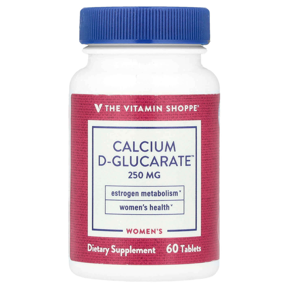 The Vitamin Shoppe, D-глюкарат кальция для женщин, 250 мг, 60 таблеток