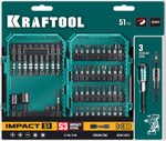 KRAFTOOL Impact-51, 51 шт, набор ударных бит (26066-H51)