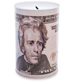 BX- 45/4 Металлическая копилка бол. «20 Долларов»