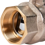 Кран шаровой полнопроходной STOUT - 1"1/2 (ВР/ВР, PN40, Tmax 150°C, ручка-рычаг черная)