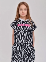 Костюм для девочки с принтом зебра