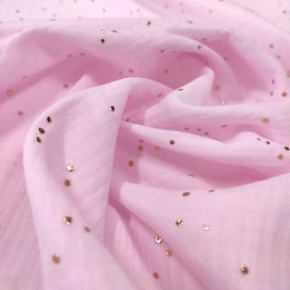 Светлый розовый с золотыми точками