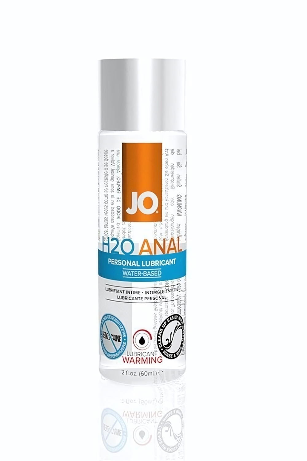 Анальный согревающий лубрикант на водной основе JO Anal H2O Warming - 60 мл.