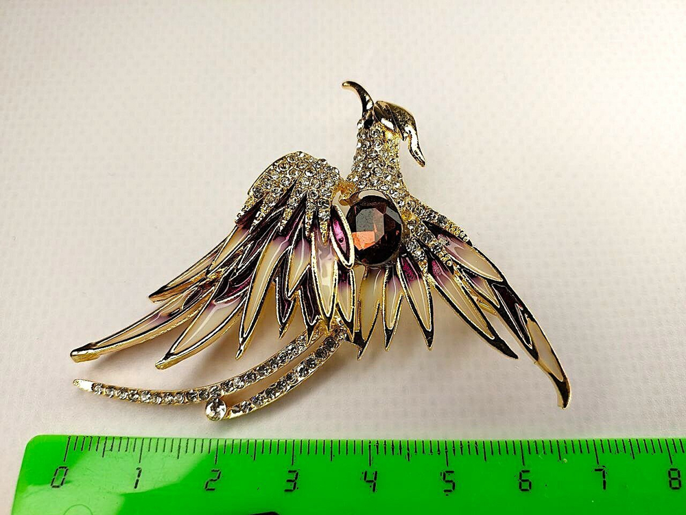 Брошка "Птица Феникс". Символ перерождения