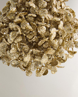 ZARA HOME ЕЛОЧНОЕ УКРАШЕНИЕ С БЛЕСТЯЩИМИ ЛЕПЕСТКАМИ, ЗОЛОТИСТЫЙ