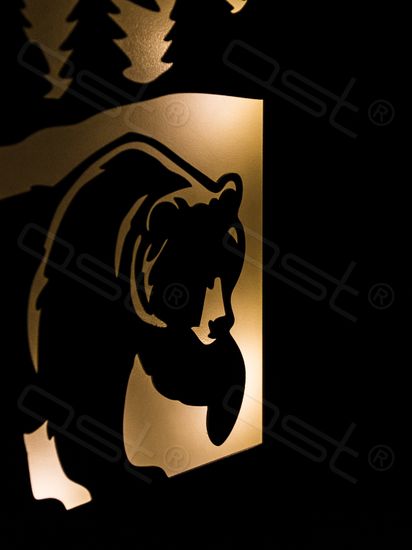 Панно с подсветкой "Горы"