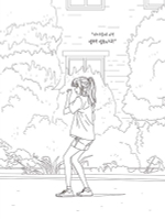 Remember Hari Horror Romance. Coloring Book