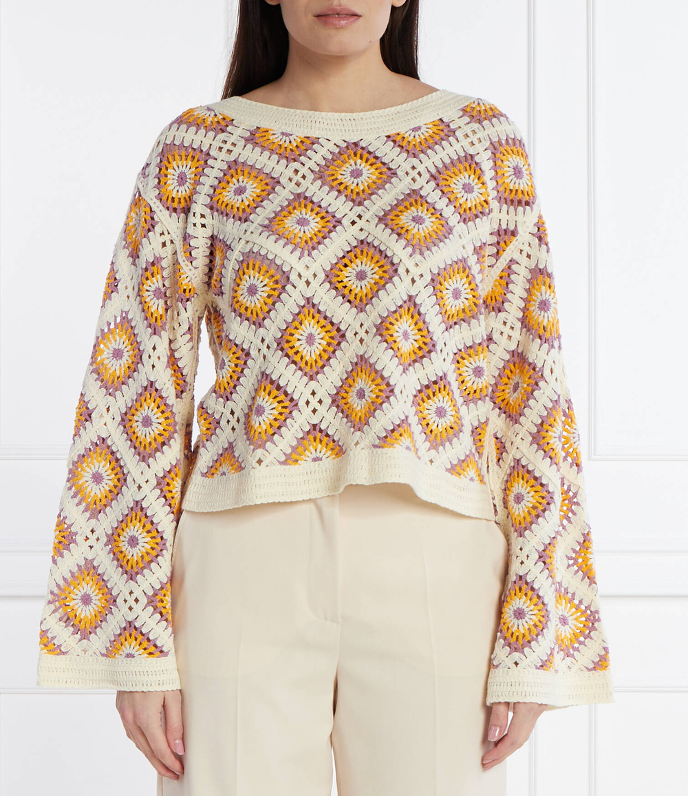 Свитер Desigual - кремовый(24SWJF25)