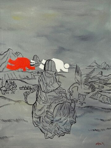 «Философ» 2014 г. Игорь Новиков 90х50 см (холст, масло)