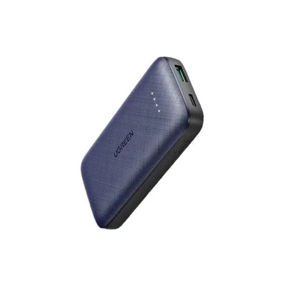 Ugreen PB178 10000mAh Mini PD Fast Charging USB-A+USB-C Blue