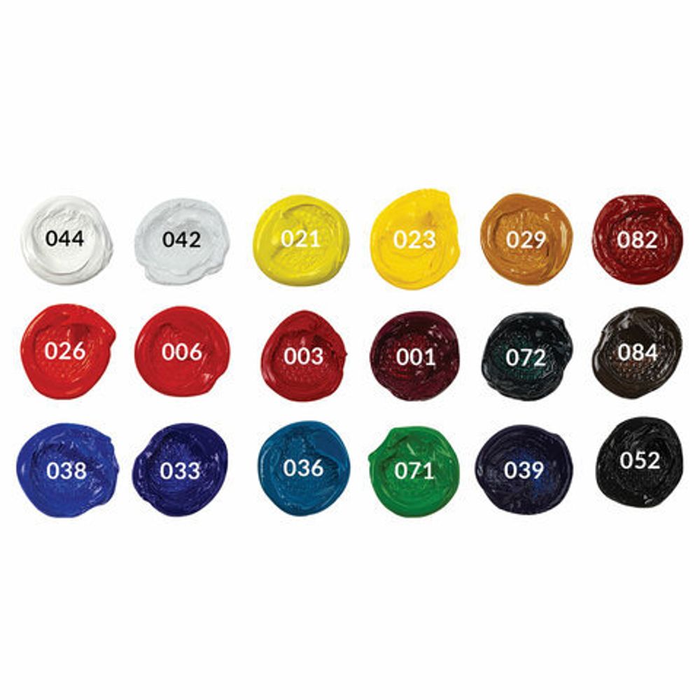 Краски масляные художественные BRAUBERG ART PREMIERE, 18 цв по 12 мл, проф. серия, в тубах, 191456