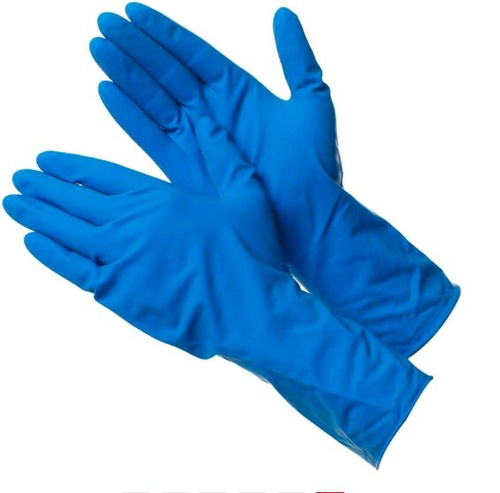 Перчатки латексные  Неопудр. ПРОЧНЫЕ  Голубые (цена за кор.25пар) раз.7 (S) Gward Deltagrip