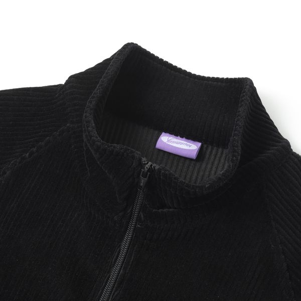 Толстовка Puff Zip велюровая черная - фото 11