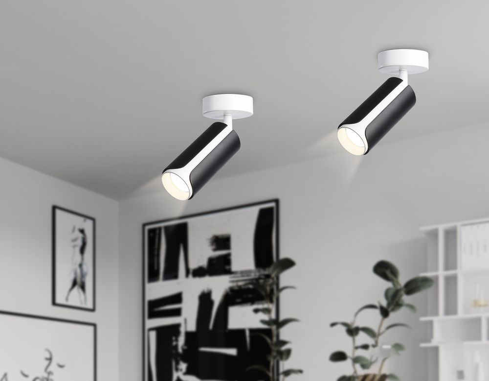 Ambrella Накладной поворотный спот со сменной лампой GU10 Techno family TN51594