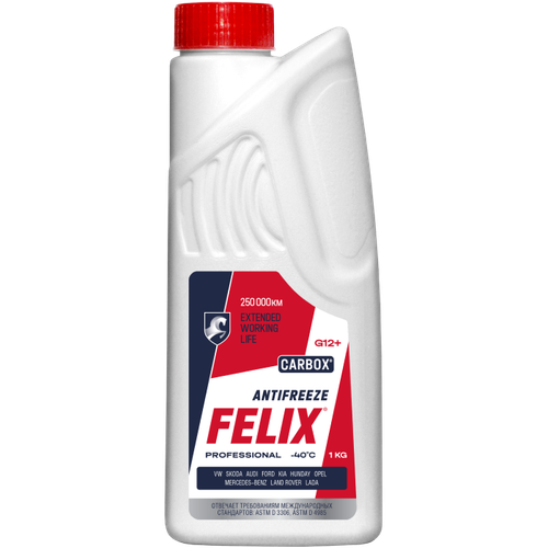 Антифриз Felix Carbox G12+, красный, 1 кг