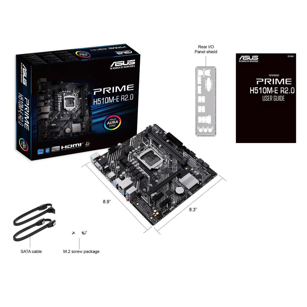 Материнская плата Asus PRIME H510M-E R2.0, H470, LGA1200, DDR4
