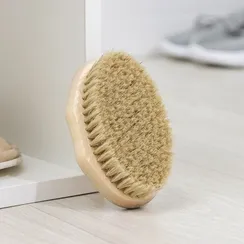 Щётка для обуви Доляна, без ручки, натуральная щетина, 156 пучков