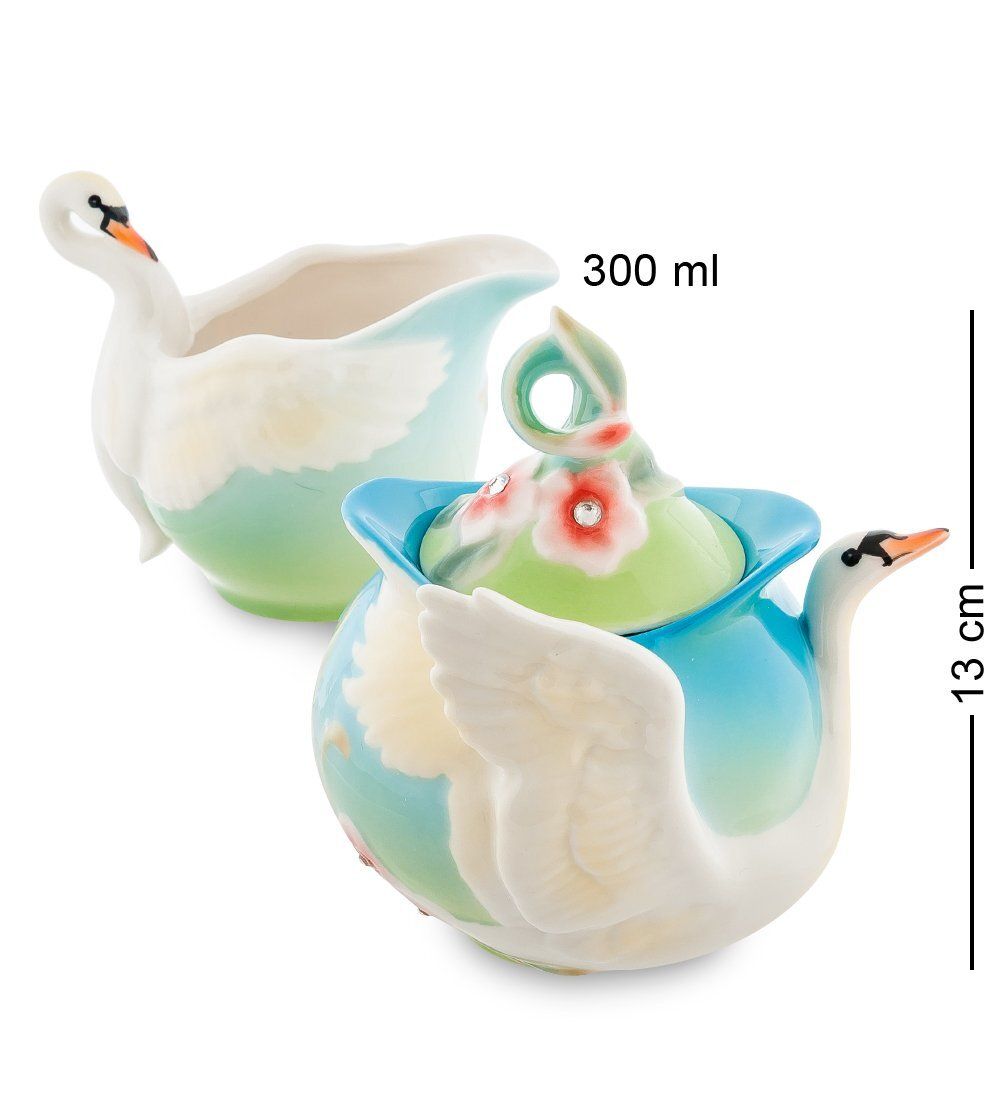 Pavone FM-76/ 2 Набор сахарница и молочник «Лебеди»