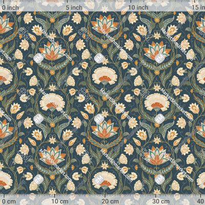 Цветочный прованс. Зеленый фон. by Irina Skaska 448 DPI