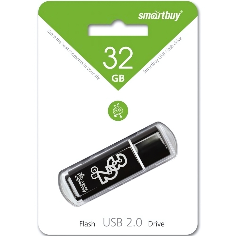 Флеш-накопитель 32 Gb Smartbuy Glossy Black