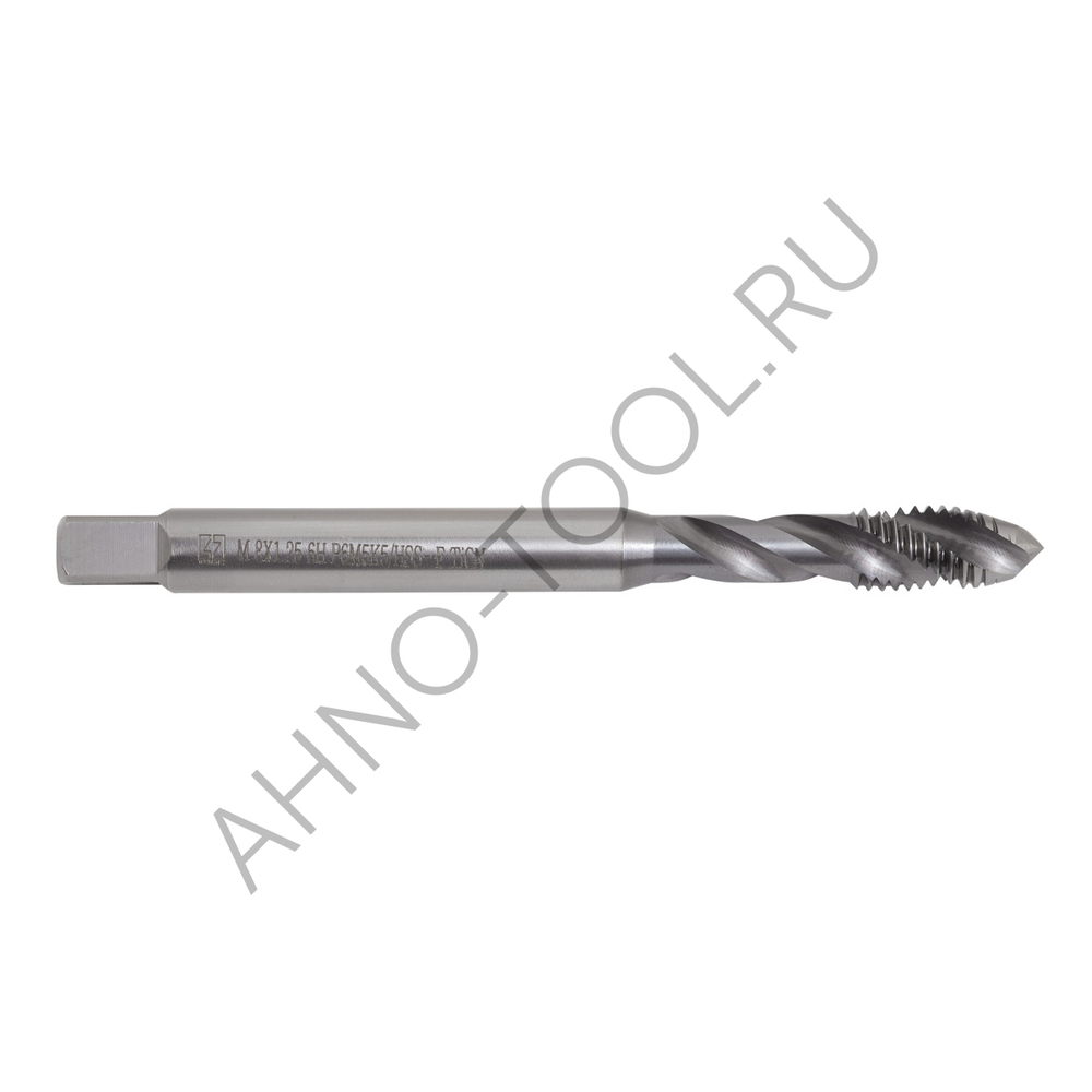 Метчик м/р  М8,0х1,25 Р6М5К5/HSS-E DIN371 TiCN, с винтовой канавкой, ТОЧИНТЕХ