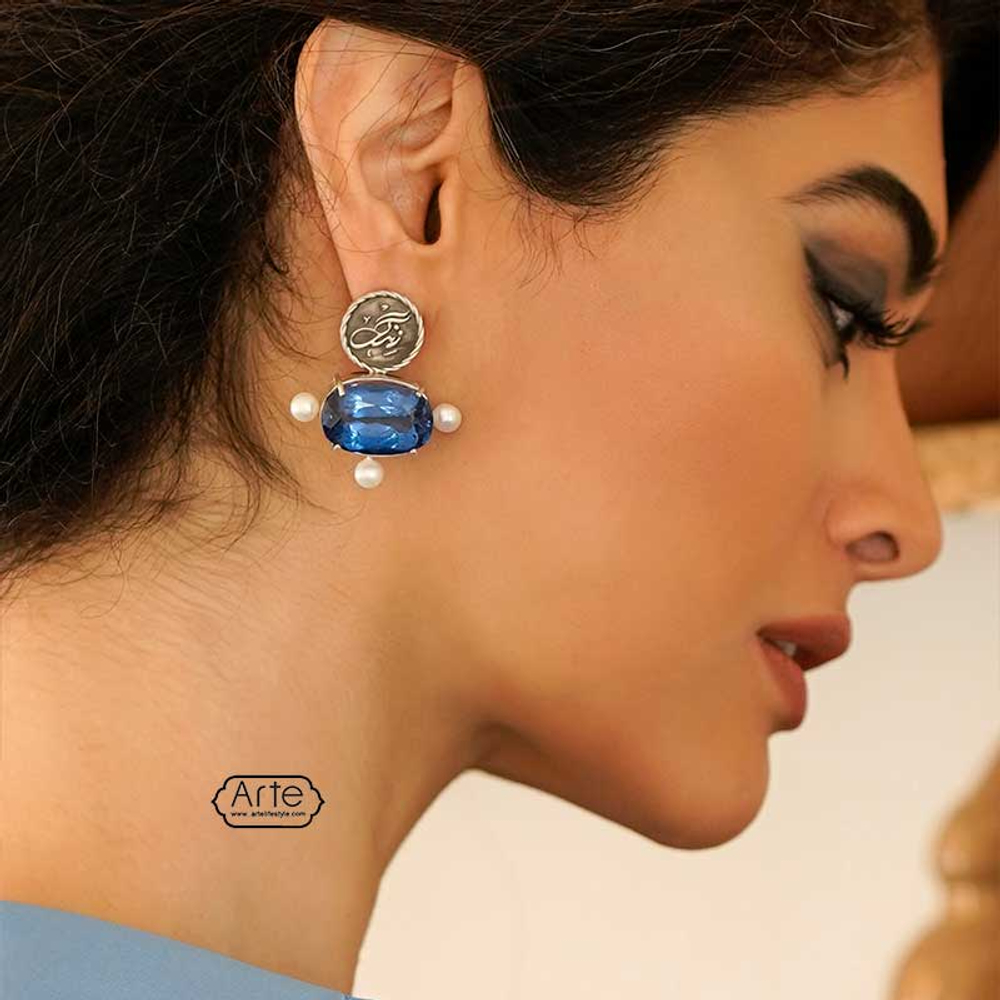 Серебряные серьги Arte Zandegi 20220406 Иран