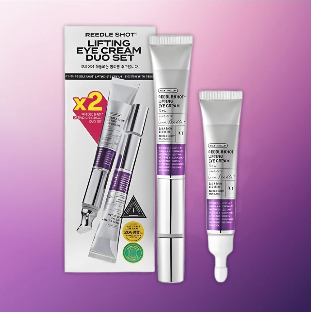 VT Cosmetics Лимитированный набор массажный лифтинг-крем для век с микроиглами Reedle Shot Lifting Eye Cream, 15мл+15мл(с запасным сменным блоком)