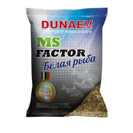 Прикормка "DUNAEV-MS FACTOR" 1кг Белая рыба