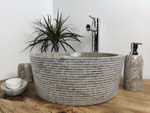 Раковина из мрамора Drum Grey Allur Small  DG-60193 40*40*15