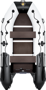 Лодка Ривьера Максима 3400 СК "Комби", Светло-серый/Черный