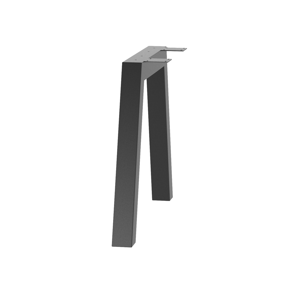 Подстолье №17, Л-образное, 100х18х69см, черное, п.т. 8х8см