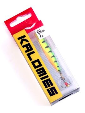 Блесна вертикальная зимняя Lucky John KALOMIES с цепочкой и тройником  60мм TIGER блистер