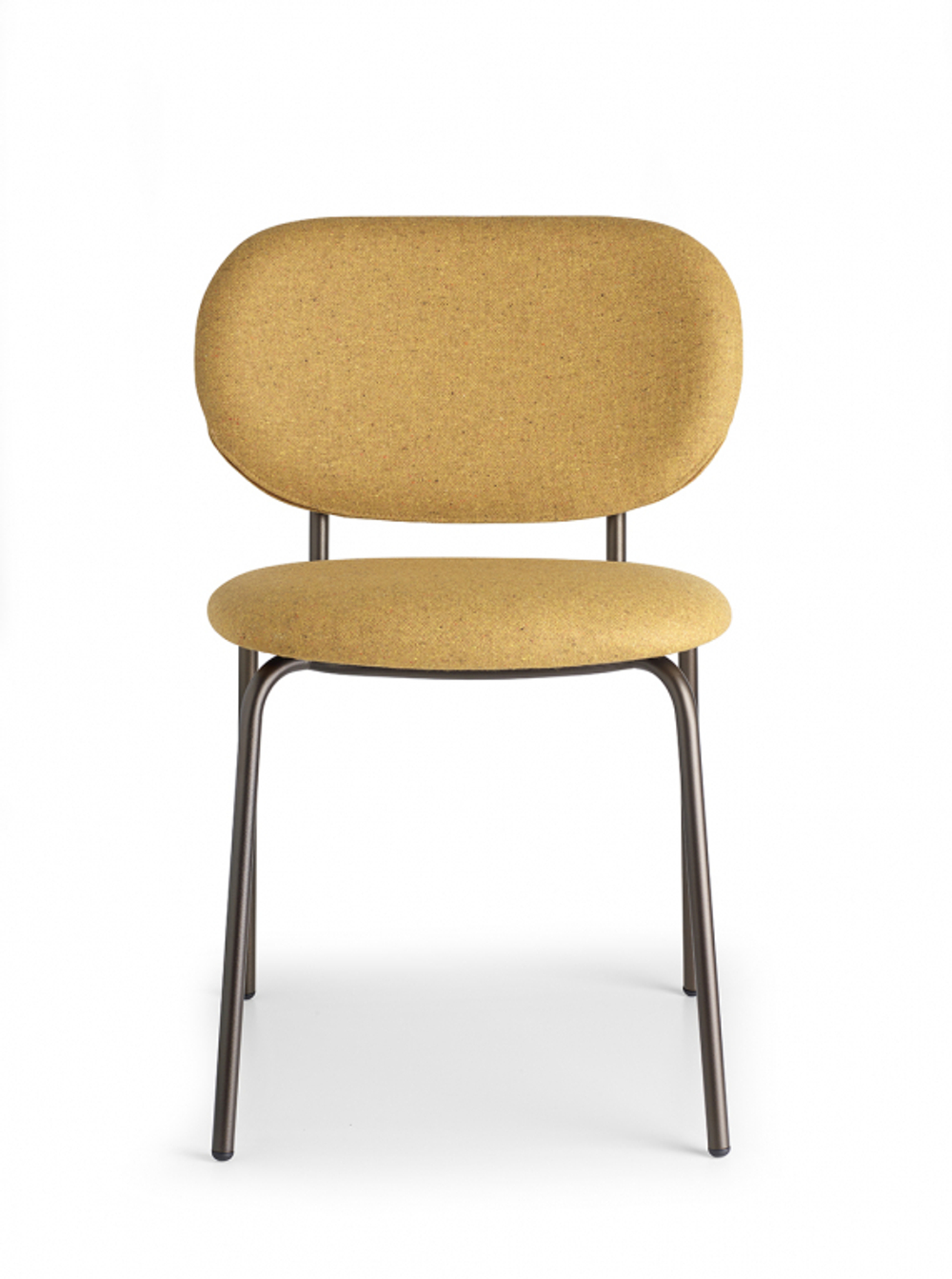 Стул металлический c обивкой Scab Design Si-Si Bold, бронзовый, желтый