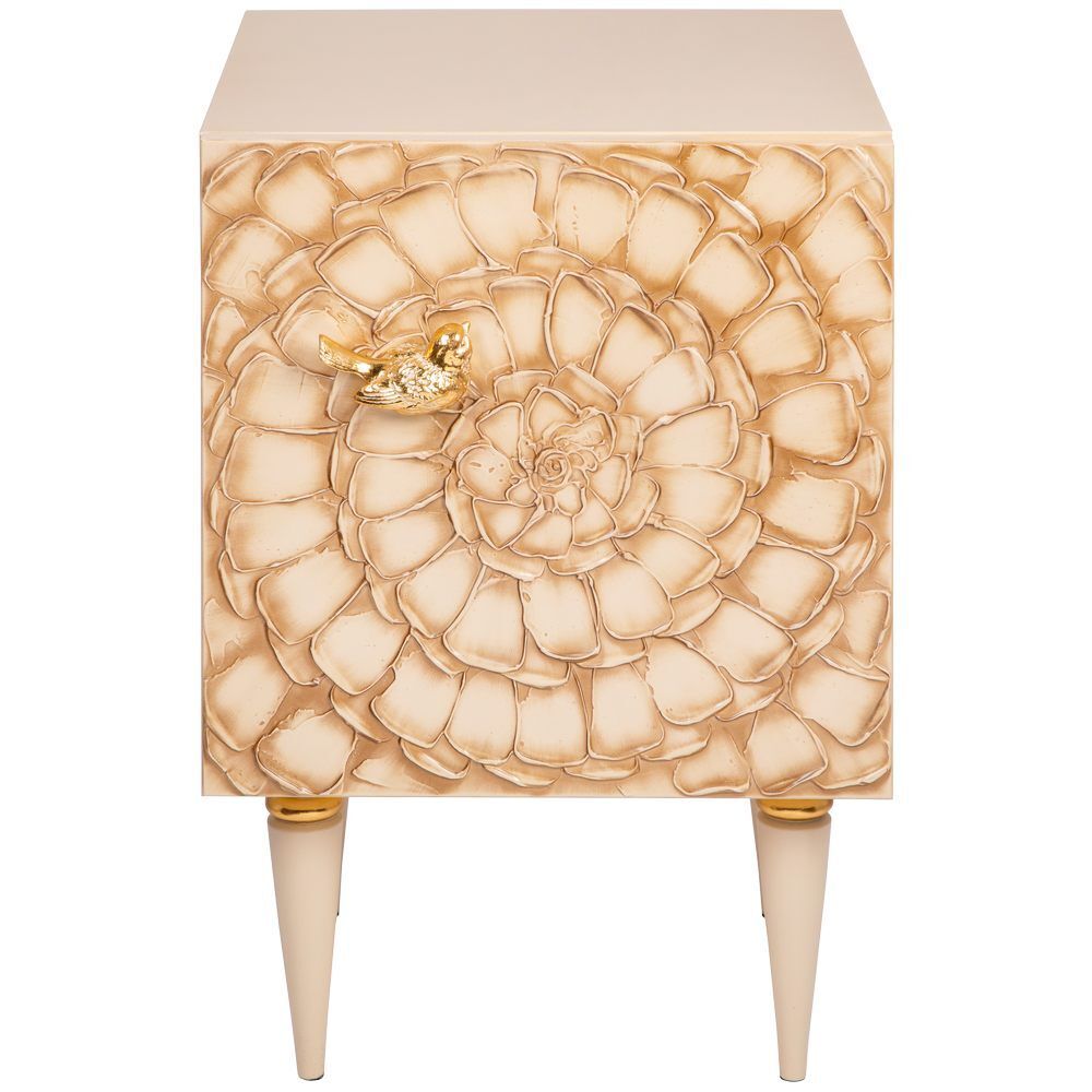 Ручка мебельная Птичка Терра правая Айвори