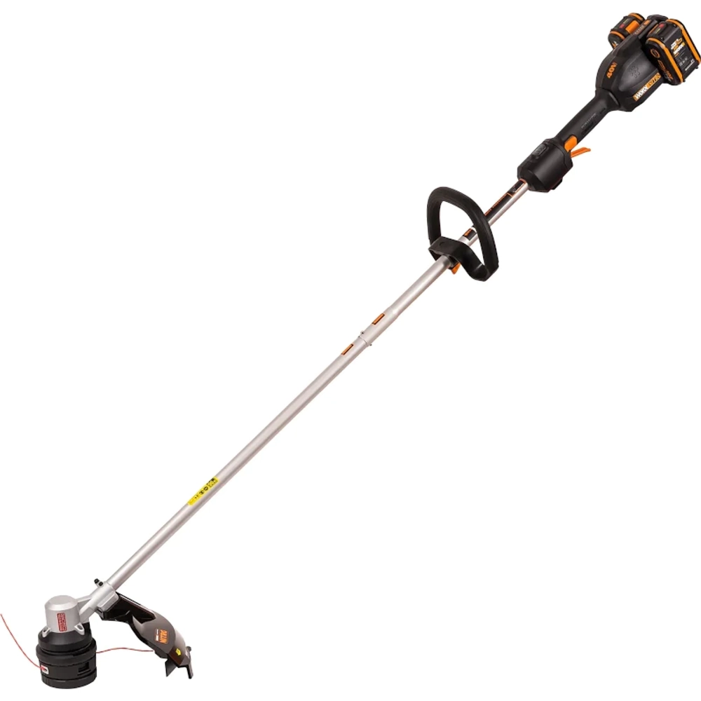 Триммер аккумуляторный WORX WG185E 40В (2 x 2 Ач, ЗУ) захват 380 мм, 2.87 кг
