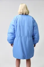 Парка Choompu оверсайз голубая
