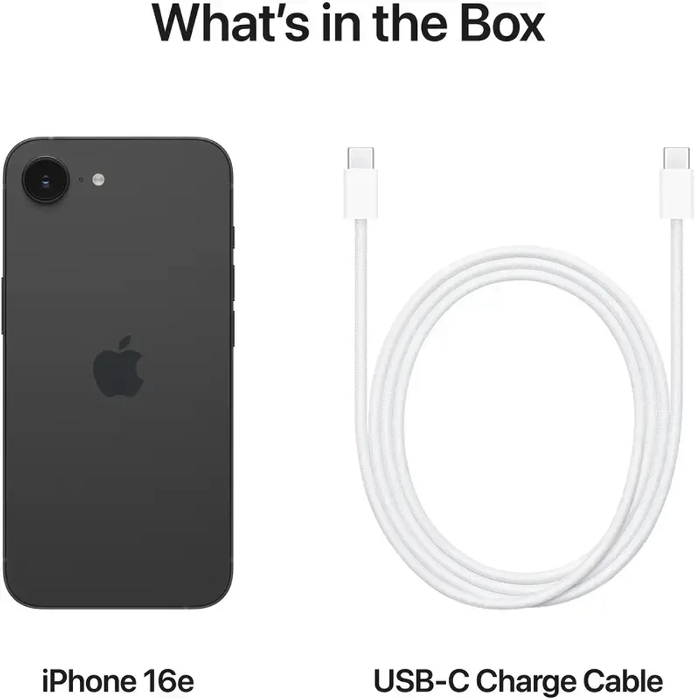 Apple iPhone 16e 512GB, Black (Черный)