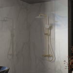 Душевая стойка Vincea Rondo VSFS-1R1BG с изливом, брашированное золото