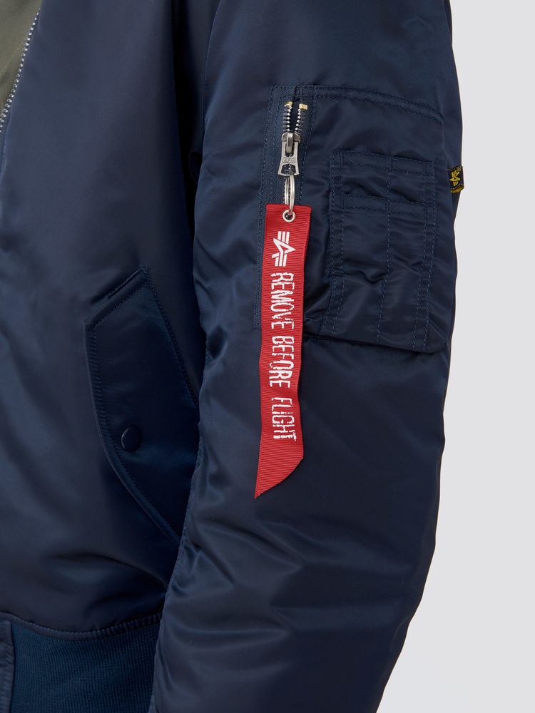 Куртка бомбер Alpha Industries MA-1 Slim Fit/European Fit Replica Blue