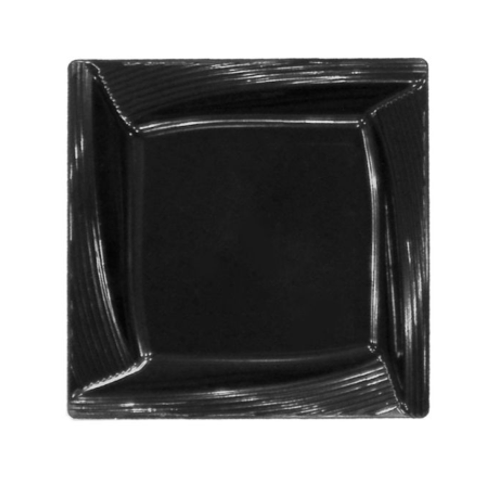 Тарелка пластиковая Complement Quadro Black 11,5х11,5 см, 6 шт/упак