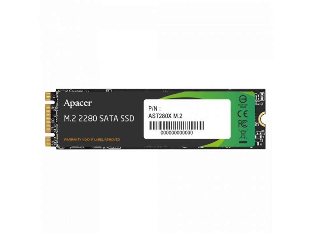 SSD накопитель Apacer AST280X 512ГБ, M.2 2280, SATA III, [AP512GAST280X-1]