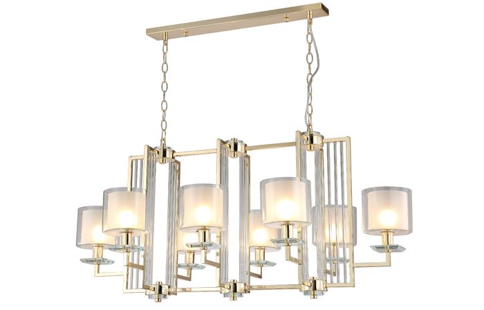 Люстра Crystal Lux NICOLAS SP8 L1000 GOLD/WHITE