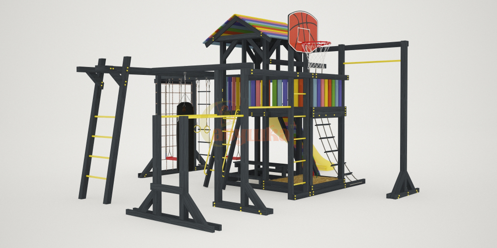 Детская площадка Савушка 2 (BLACK EDITION)