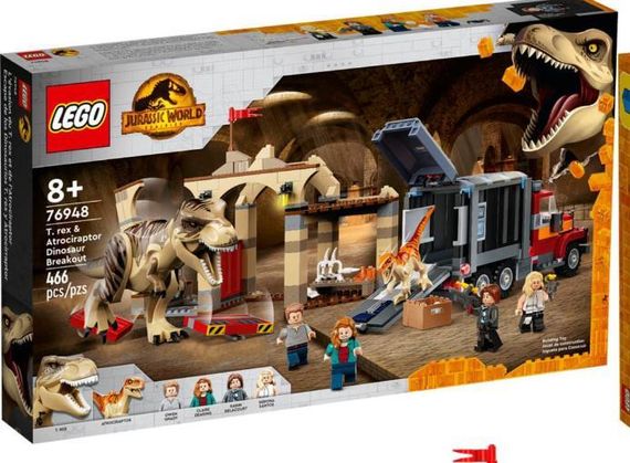 Lego konstruktor Jurassic World 76948 T. rex &amp; Atrociraptor Dinosaur Breakout