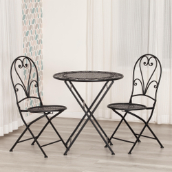 Стол Patio (PL08-11139) стальной сплав, черный, 70х75см