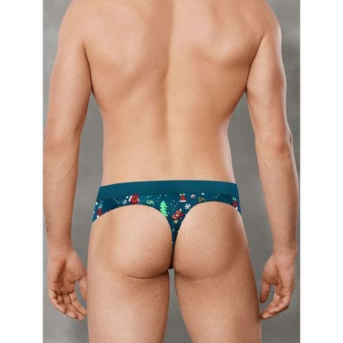 Мужские трусы тонги синие с принтом Doreanse 1328