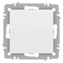 Переключатель Intro Accent 6-103-01М 10А-250В IP20 СУ AL/CU белый матовый